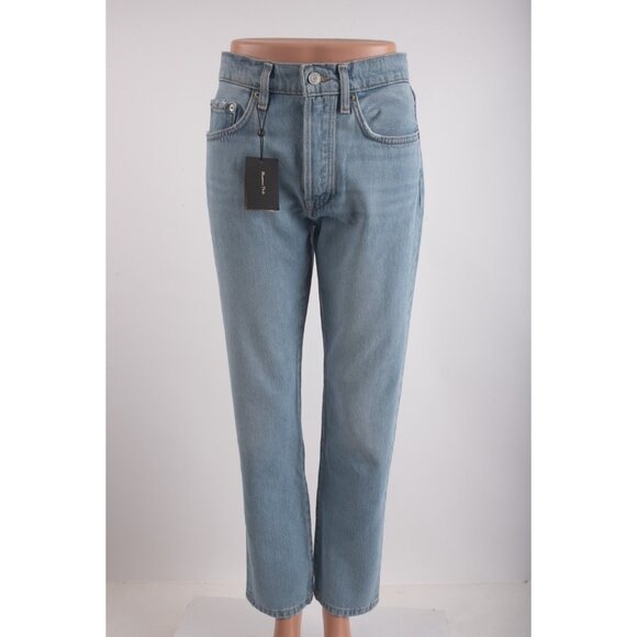 Massimo Dutti Womens Denim Jeans EU 38 US 6 Blue Straight hi rise 5051/852 NWT - Picture 1 of 7